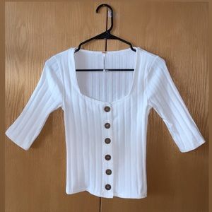 White Free People Shirt